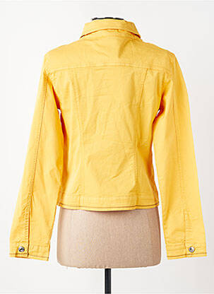 Veste casual poignets boutonnés avec fente jaune FUEGO WOMAN femme