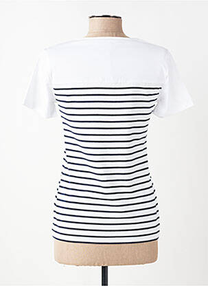 T-shirt sérigraphie avec strass manches courtes bleu ANANKE femme