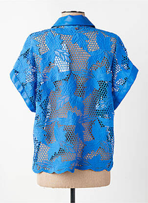 Chemisier manches courtes manches courtes bleu LOLA CASADEMUNT femme