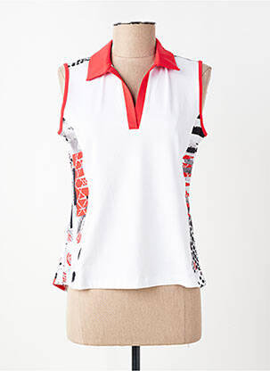 Top stretch sans manche rouge DOLCEZZA femme