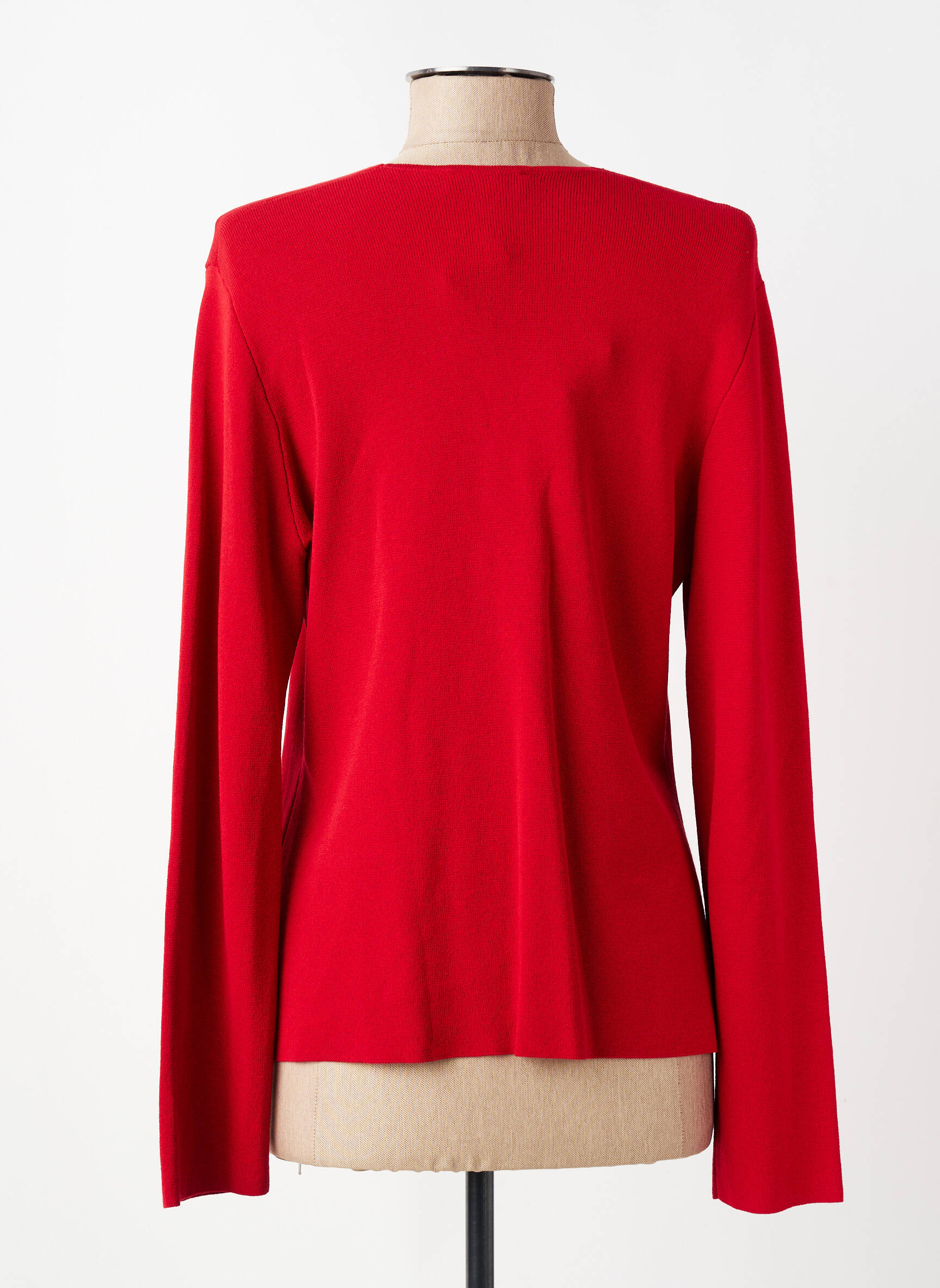 Gilet manches longues stretch rouge MARIA BELLENTANI femme