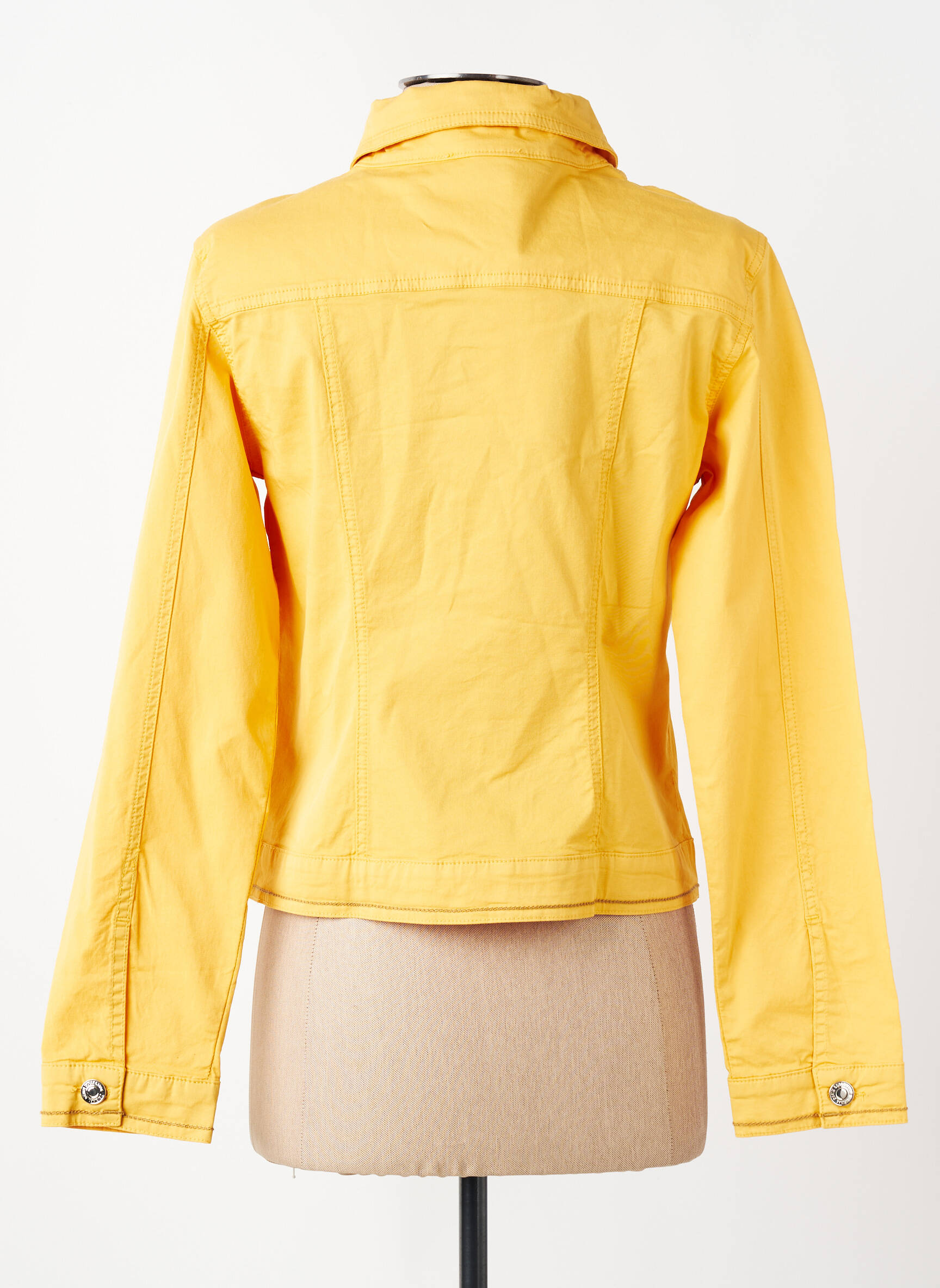Veste casual poignets boutonnés avec fente jaune FUEGO WOMAN femme