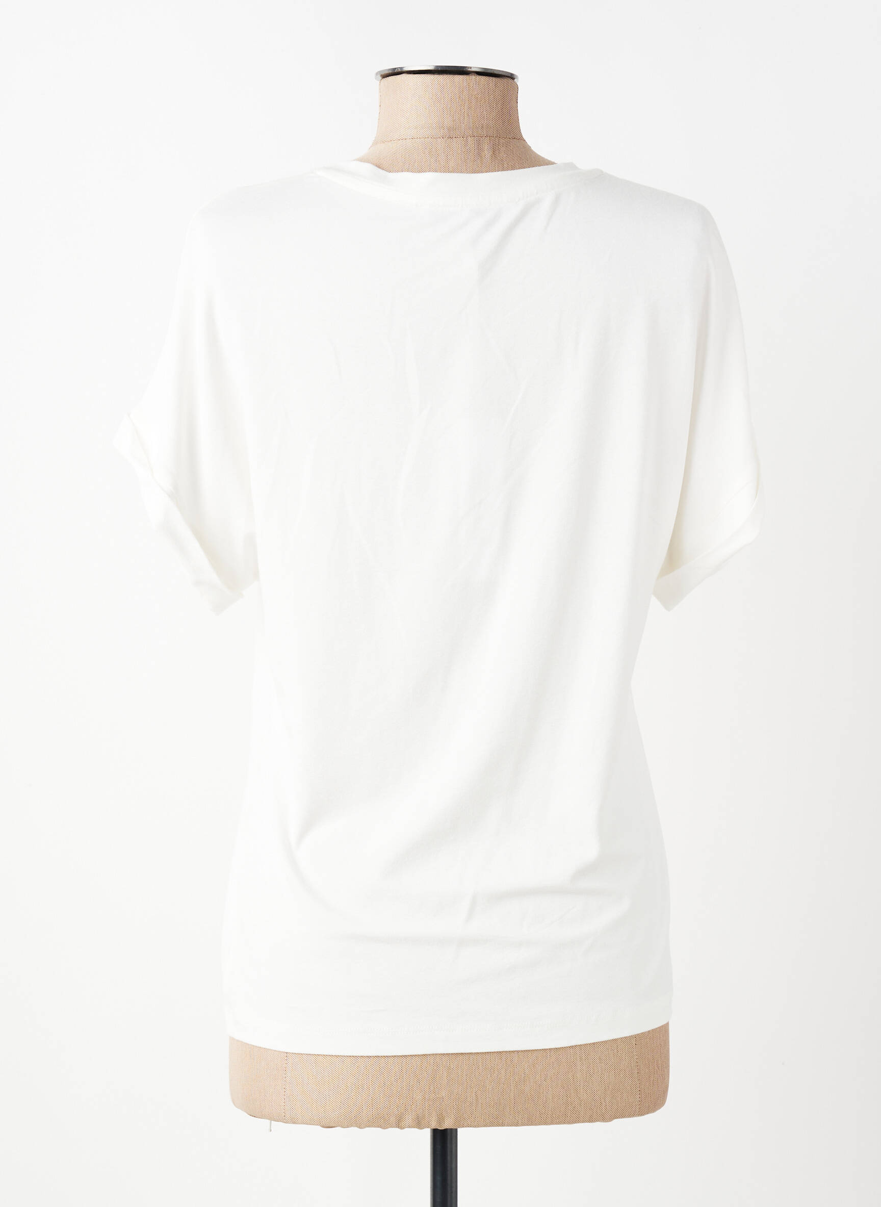 T-shirt imprimé fantaisie manches courtes beige LESLIE femme