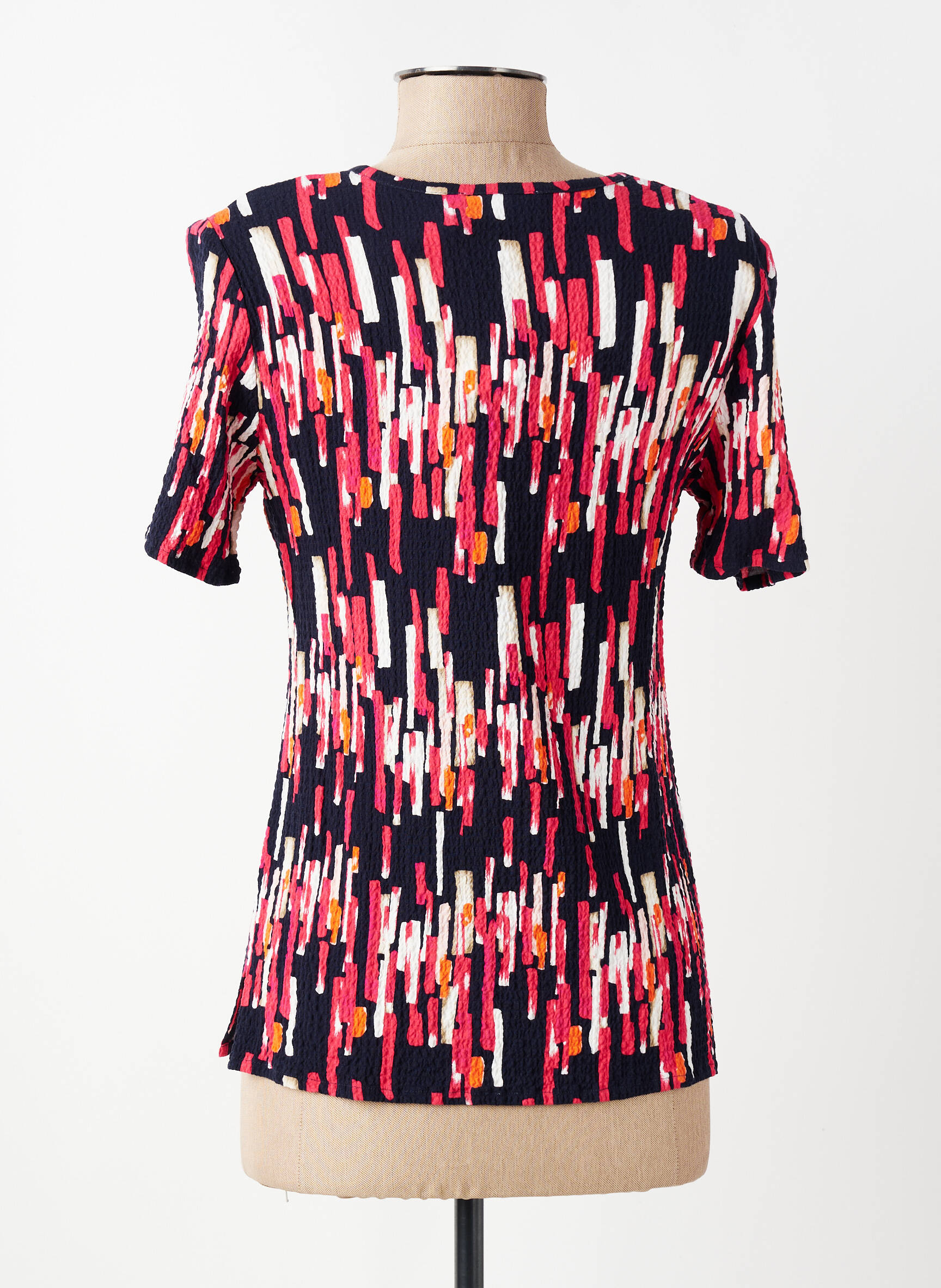 T-shirt stretch manches courtes rouge GEVANA femme