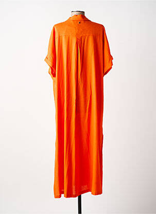 Robe longue manches courtes manches courtes orange LOLA CASADEMUNT femme
