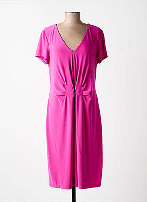Robe mi-longue manches courtes manches courtes rose JOSEPH RIBKOFF femme