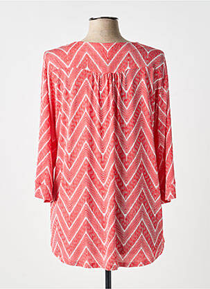 Blouse manches 3/4 manches 3/4 rouge GEVANA femme