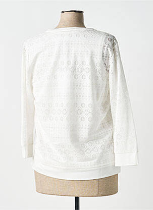 Twin-set manches 3/4 blanc LEO & UGO femme