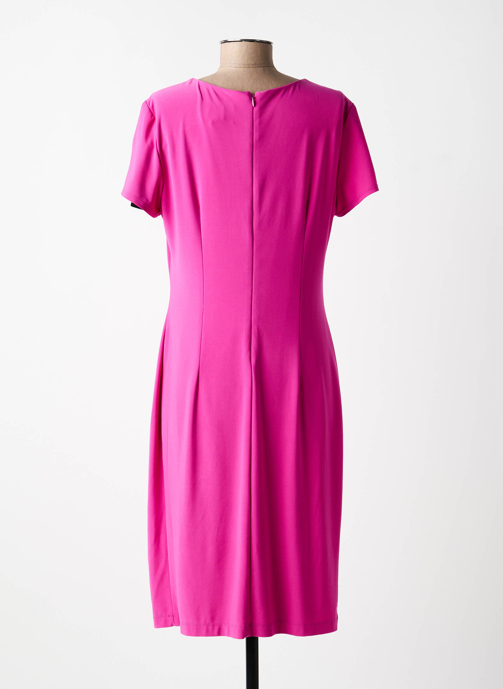 Robe mi-longue manches courtes manches courtes rose JOSEPH RIBKOFF femme