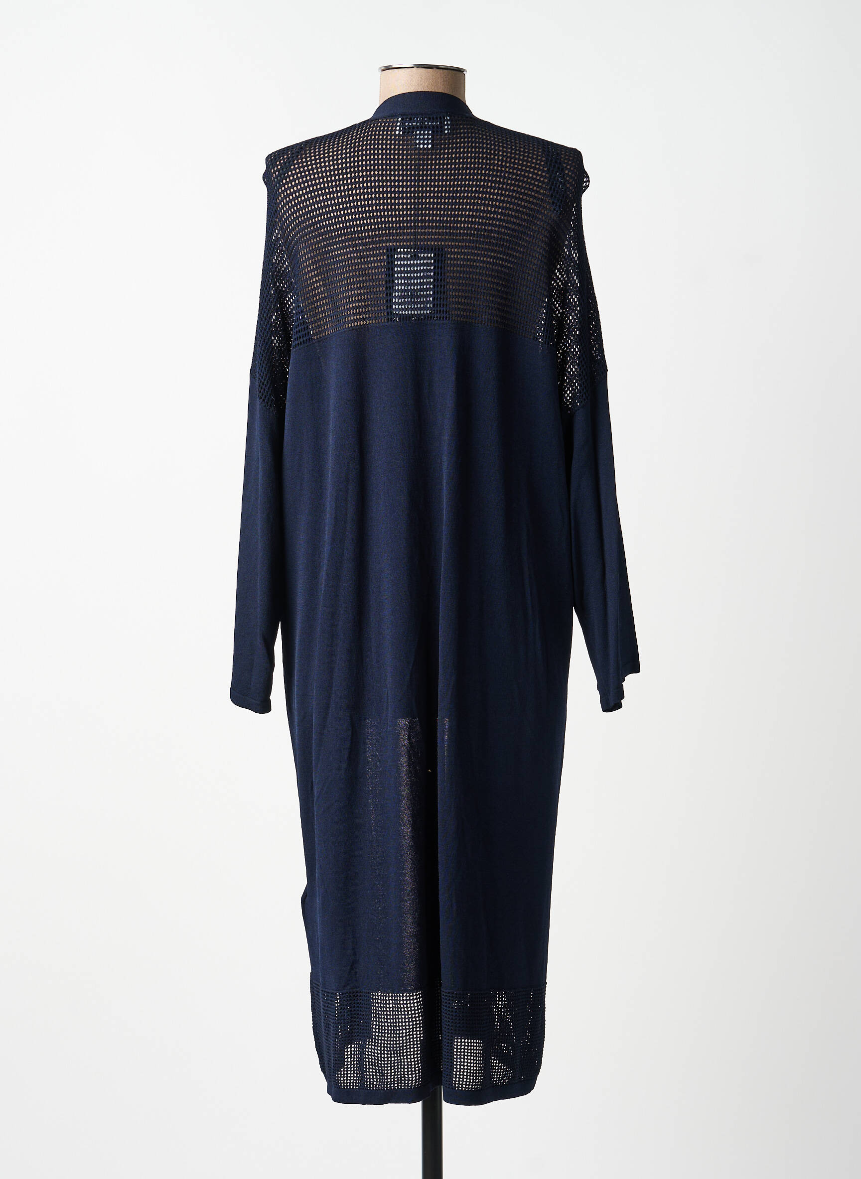 Gilet manches longues stretch bleu JOSEPH RIBKOFF femme