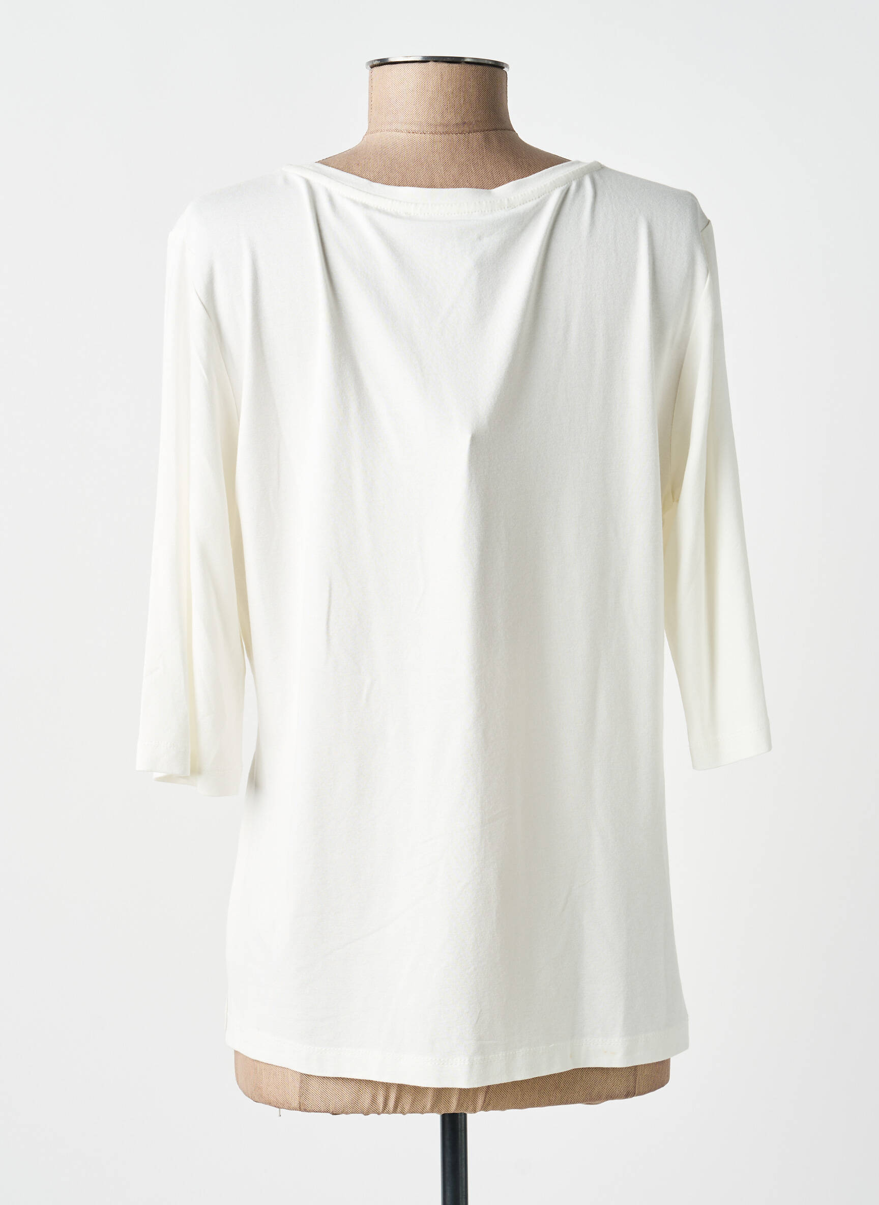 T-shirt manches 3/4 manches 3/4 beige ANANKE femme