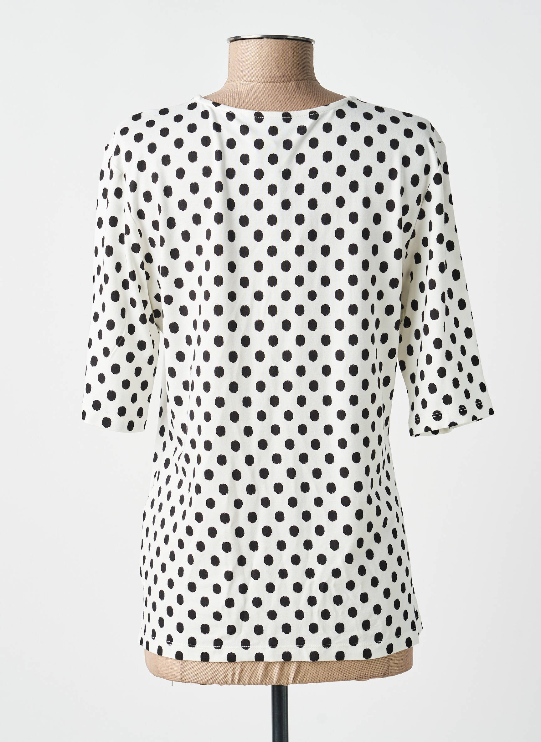T-shirt col v manches courtes beige ANANKE femme