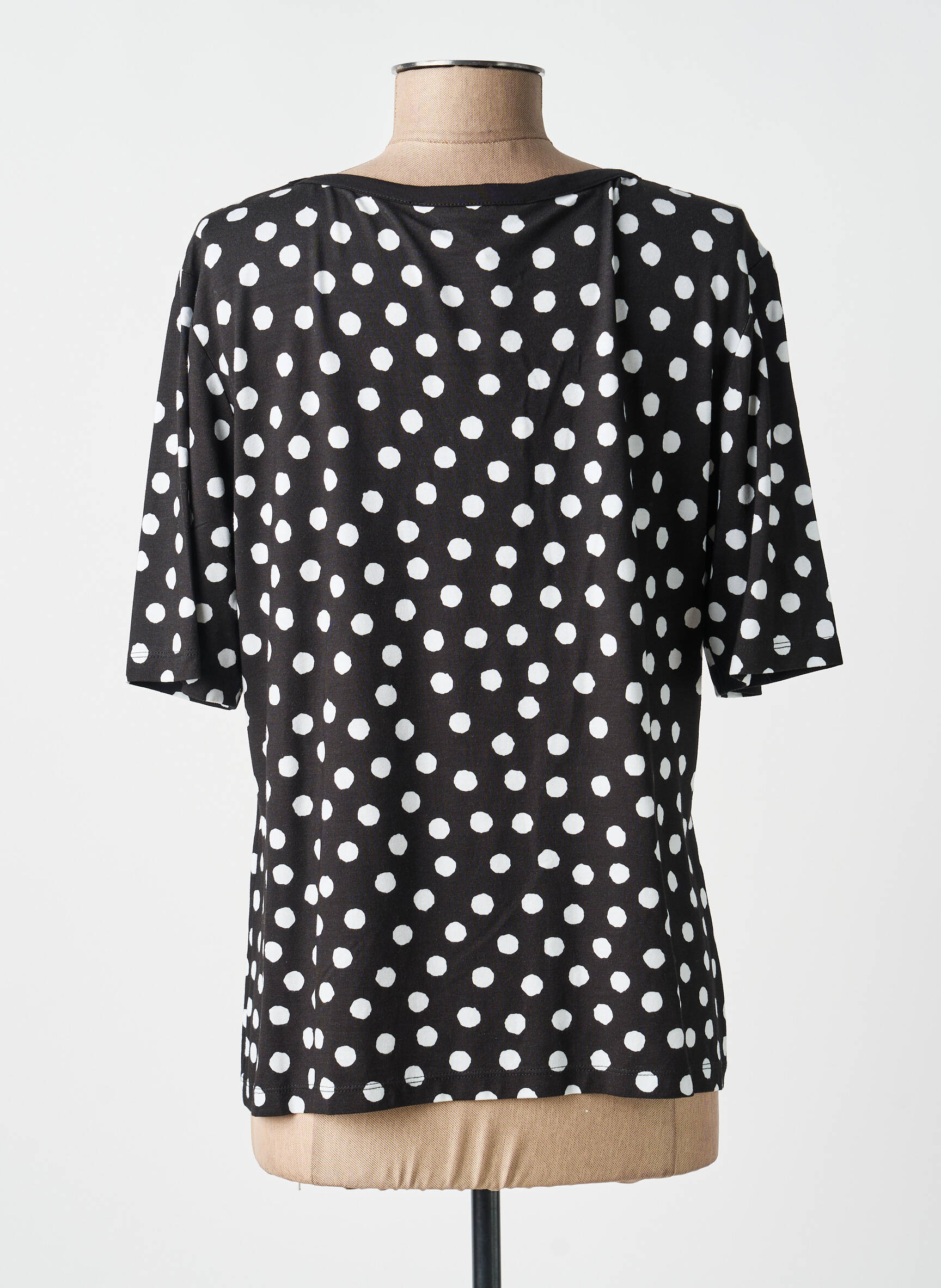 T-shirt stretch manches courtes noir ANANKE femme