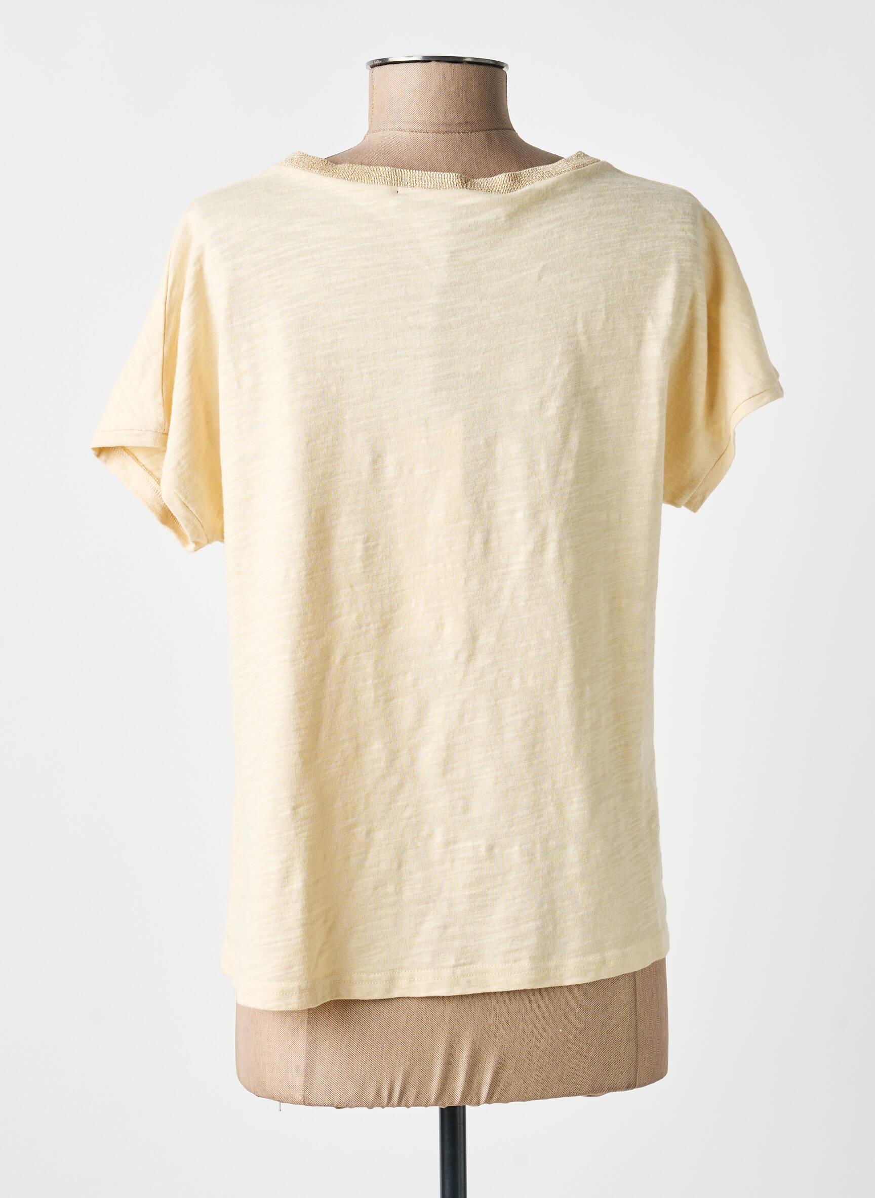 T-shirt stretch manches courtes beige ANANKE femme