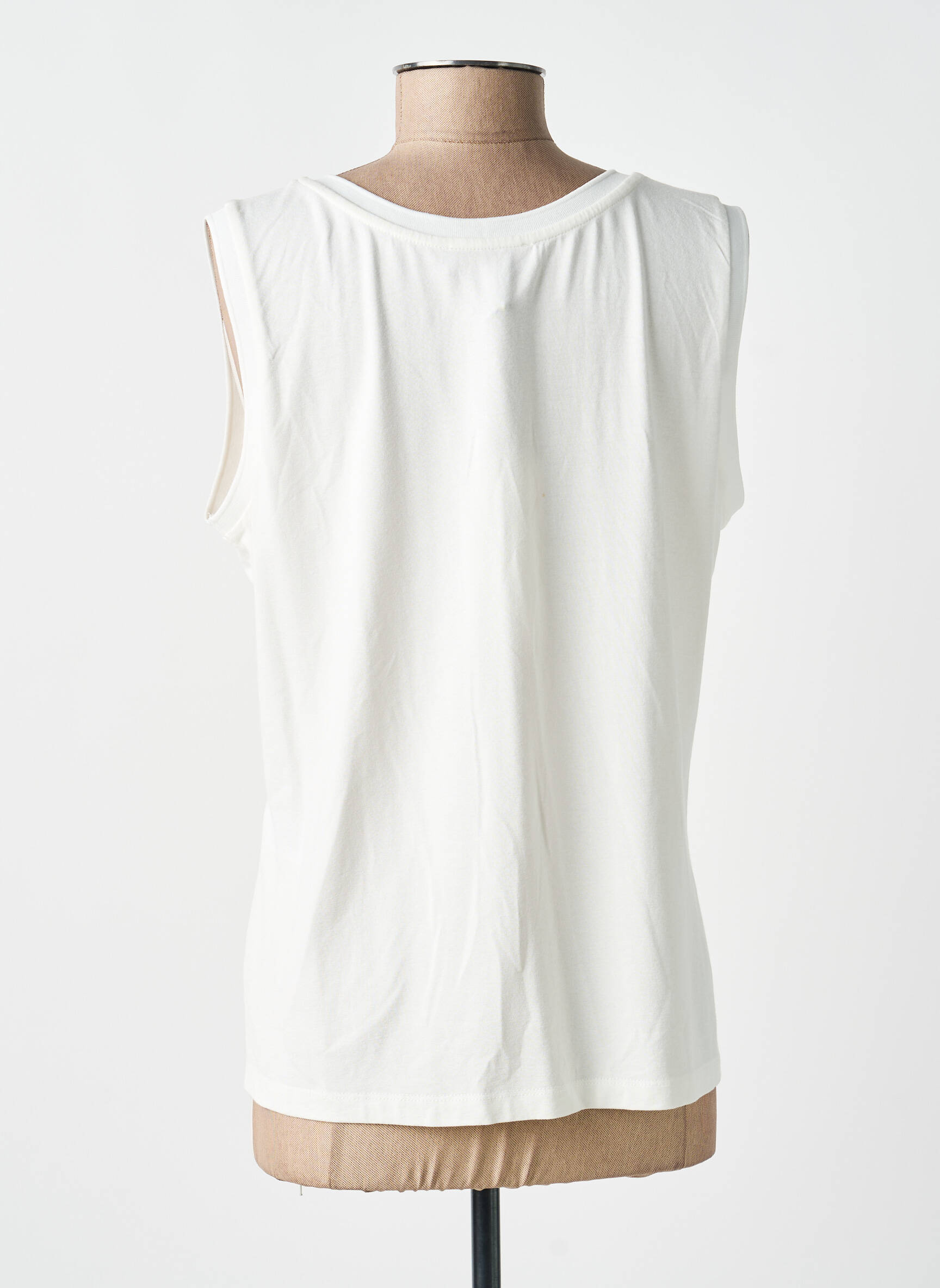 Débardeur col v sans manche beige FUEGO WOMAN femme