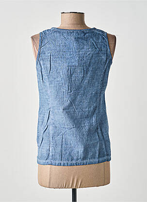 Top coupe cintrée sans manche bleu MERI & ESCA femme