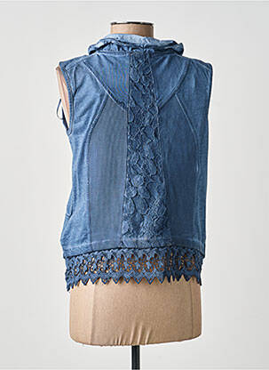 Gilet sans manche coupe cintrée bleu MERI & ESCA femme