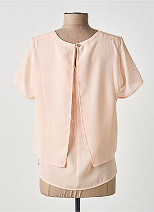 Top coupe fluide manches courtes rose GUY DUBOUIS femme