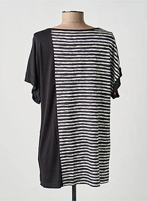 Tunique manches courtes tissage jersey noir GUY DUBOUIS femme