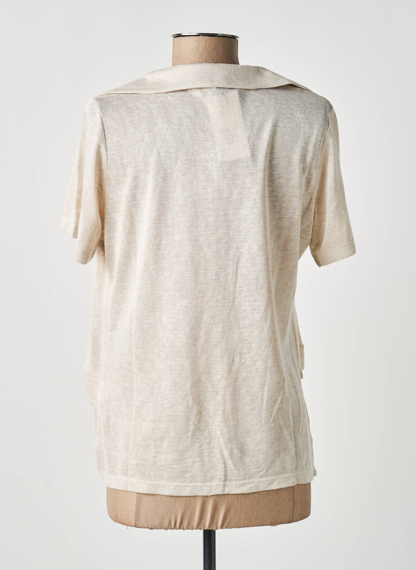Top manches courtes manches courtes beige MERI & ESCA femme