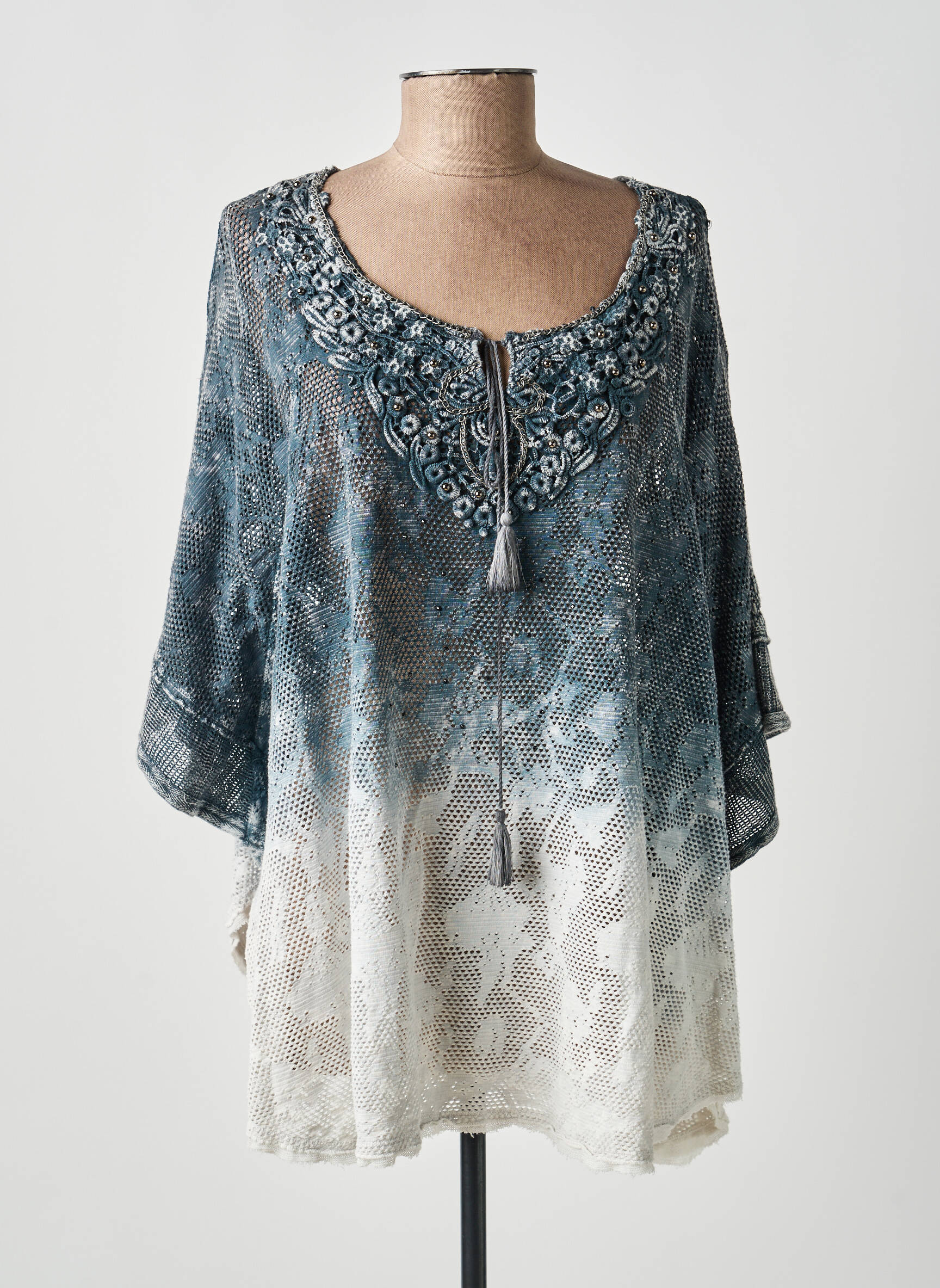 Top manches longues manches longues gris MERI & ESCA femme