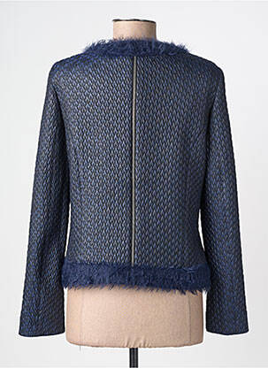 Veste casual col rond bleu MERI & ESCA femme
