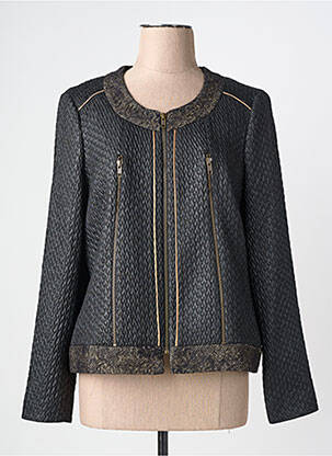 Veste casual col rond noir MERI & ESCA femme