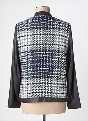 Veste casual col rond noir GUY DUBOUIS femme