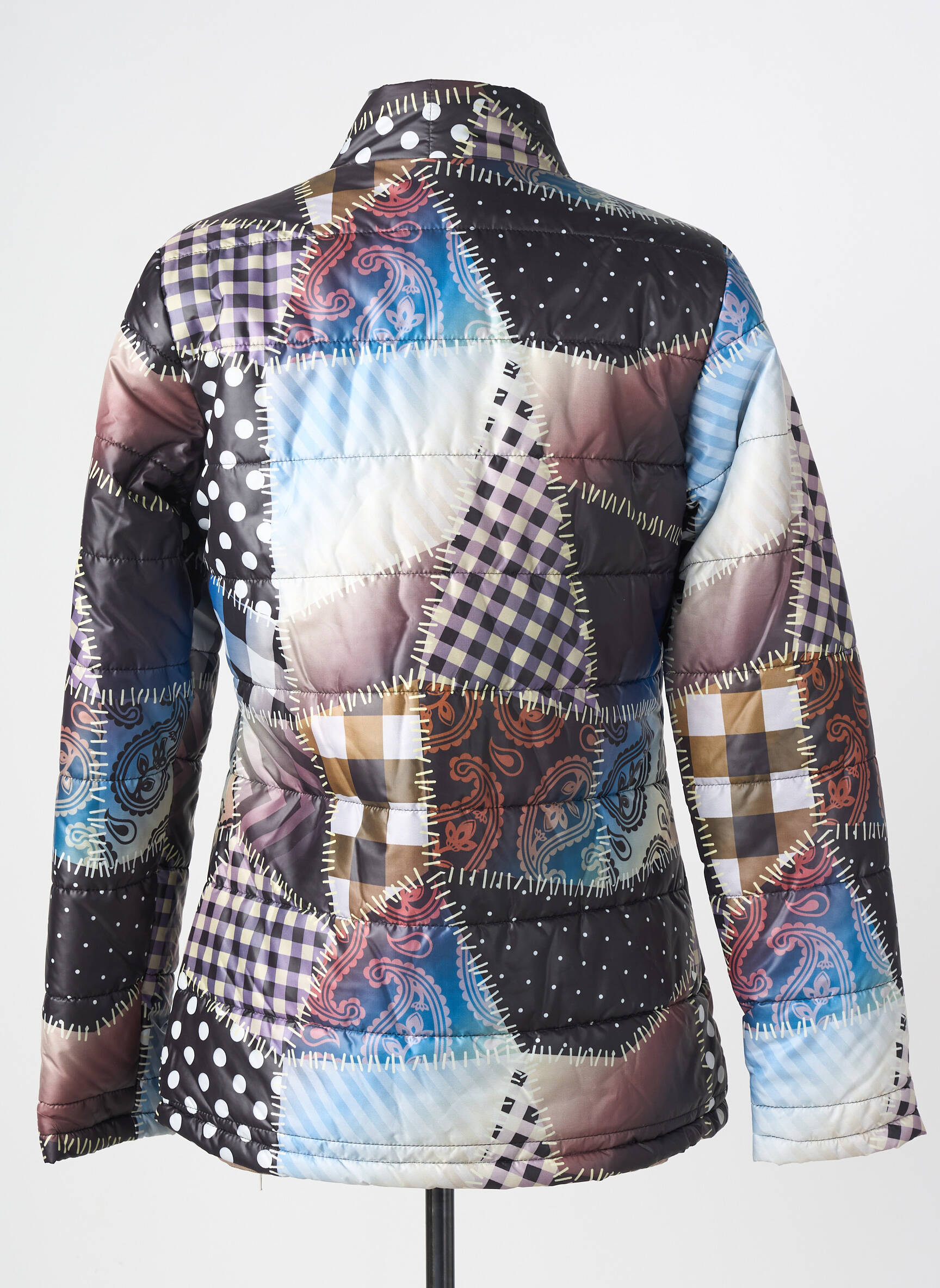 Doudoune manches longues sans capuche bleu MERI & ESCA femme