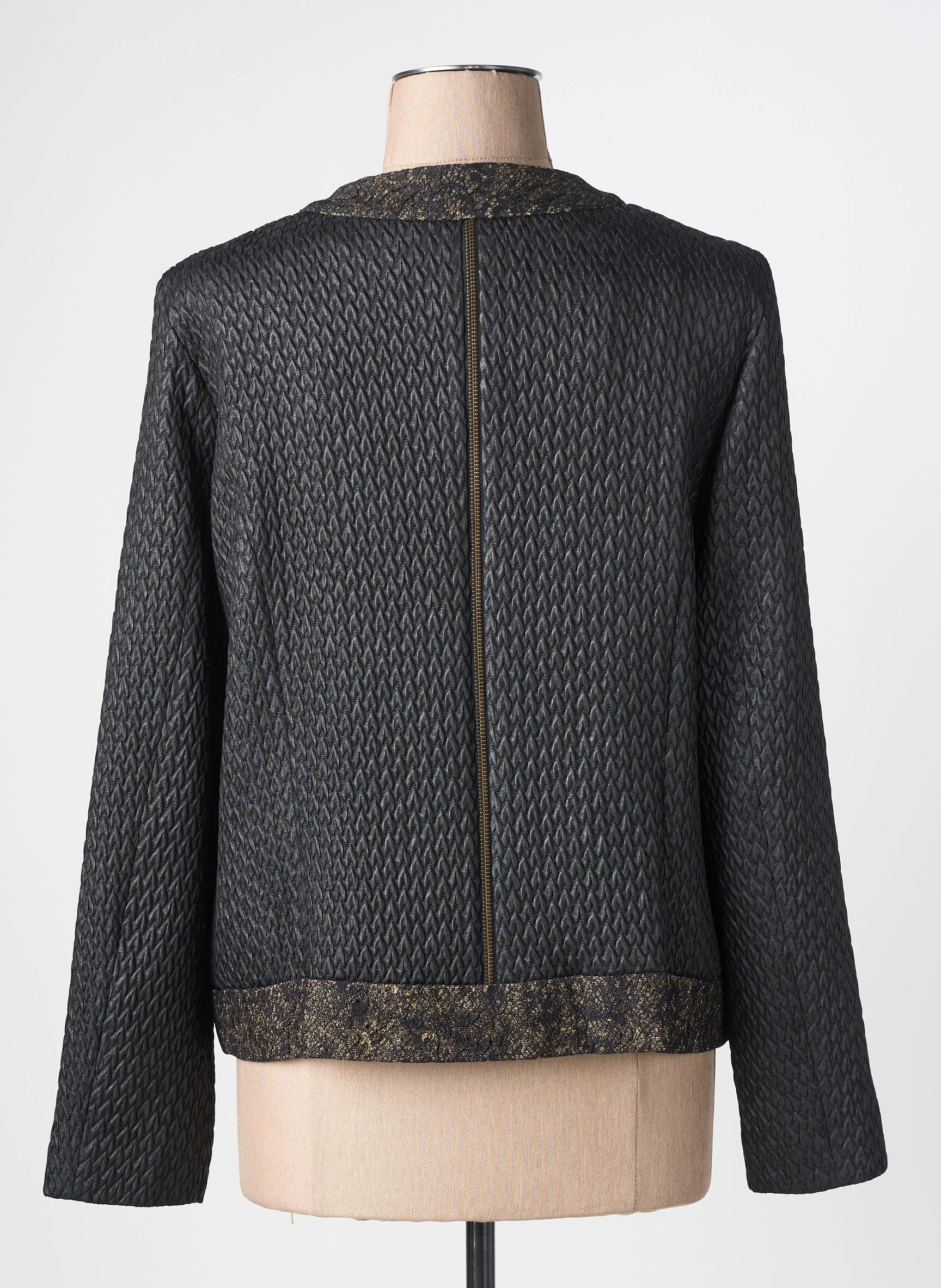 Veste casual col rond noir MERI & ESCA femme