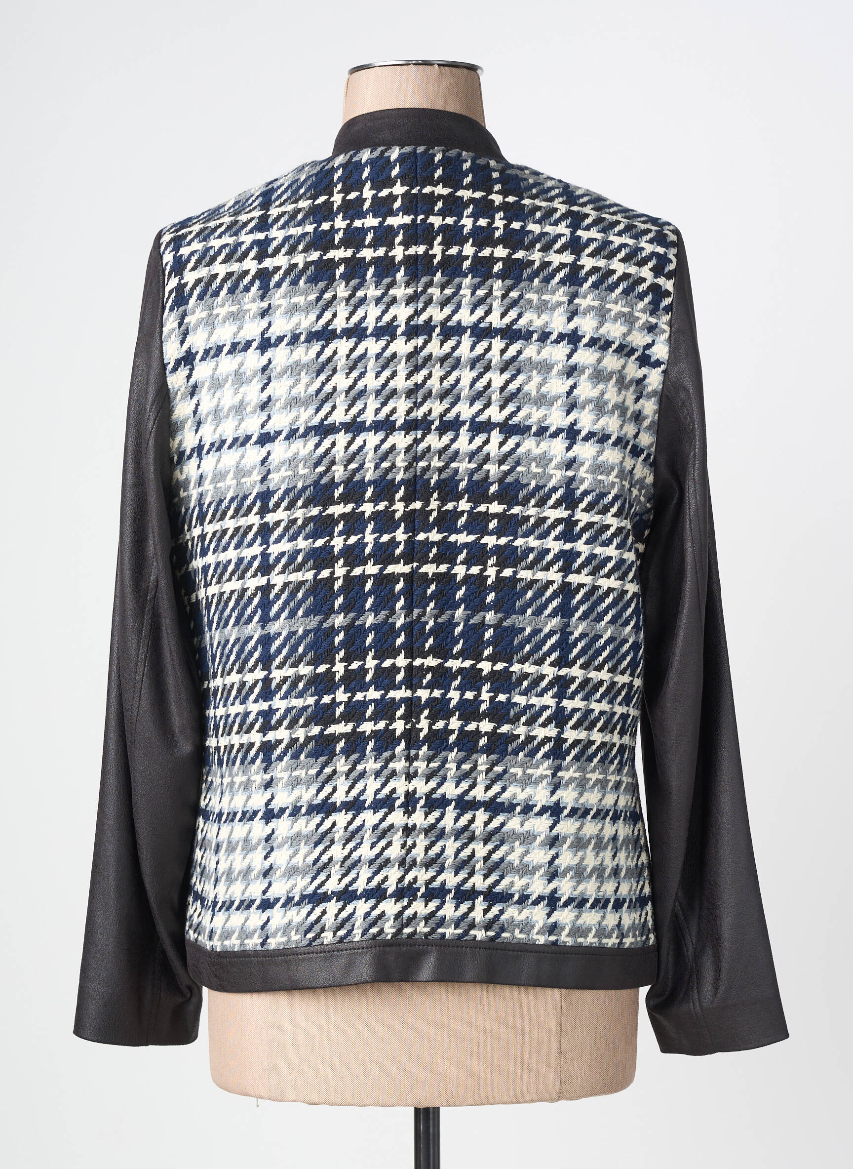 Veste casual col rond noir GUY DUBOUIS femme