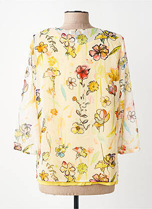 Twin-set coupe droite jaune MERI & ESCA femme