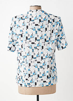Chemisier manches courtes manches courtes bleu GUY DUBOUIS femme
