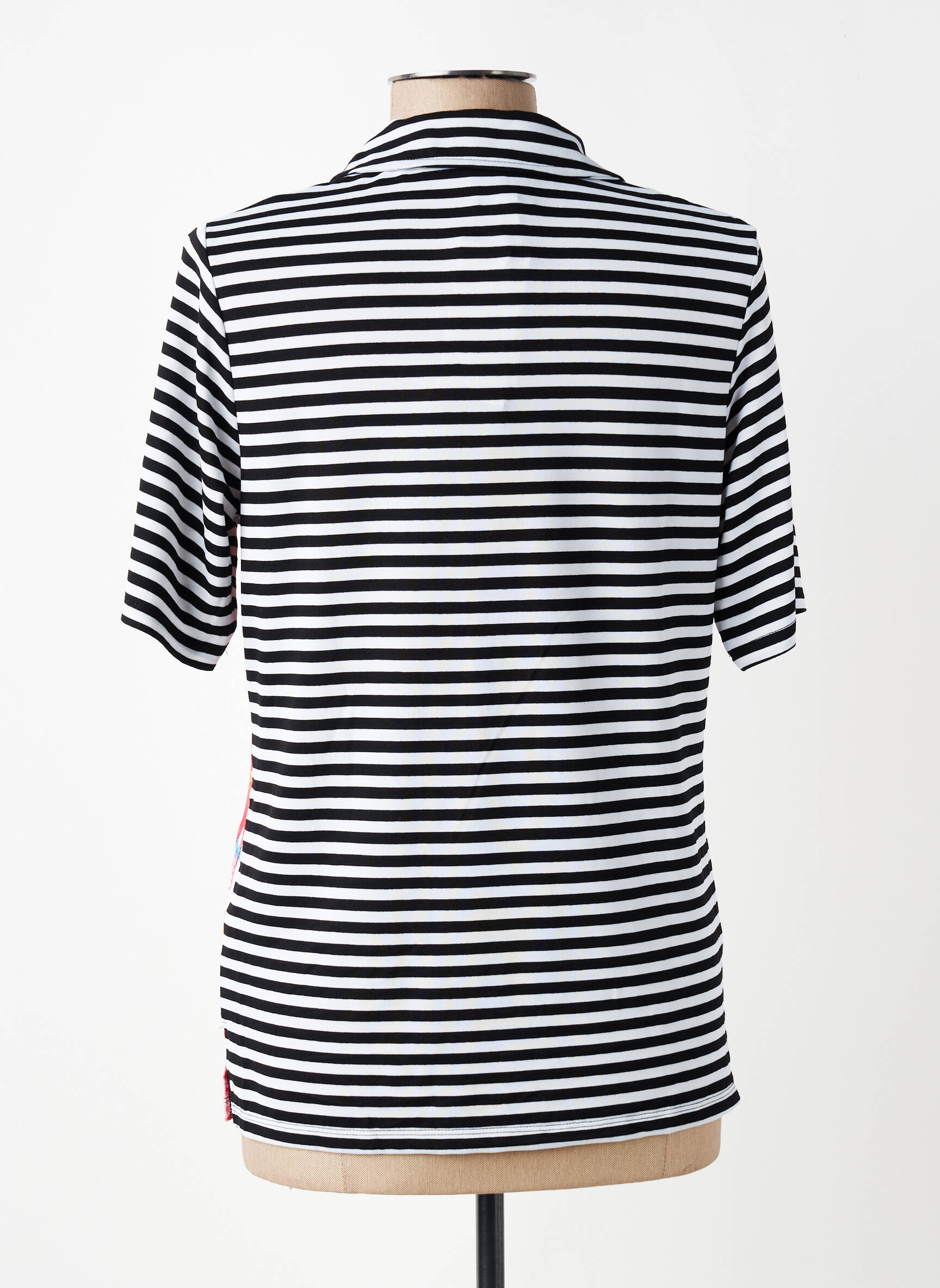 Polo coupe droite manches courtes blanc GUY DUBOUIS femme