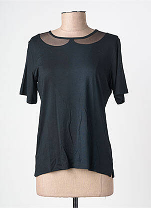 T-shirt stretch manches courtes noir GUY DUBOUIS femme