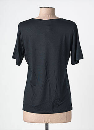 T-shirt stretch manches courtes noir GUY DUBOUIS femme