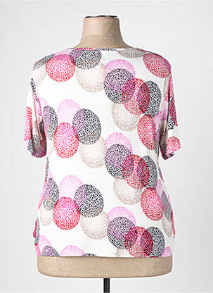 T-shirt imprimé fantaisie manches courtes rose GUY DUBOUIS femme