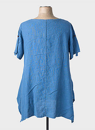Tunique manches courtes col v bleu MERI & ESCA femme