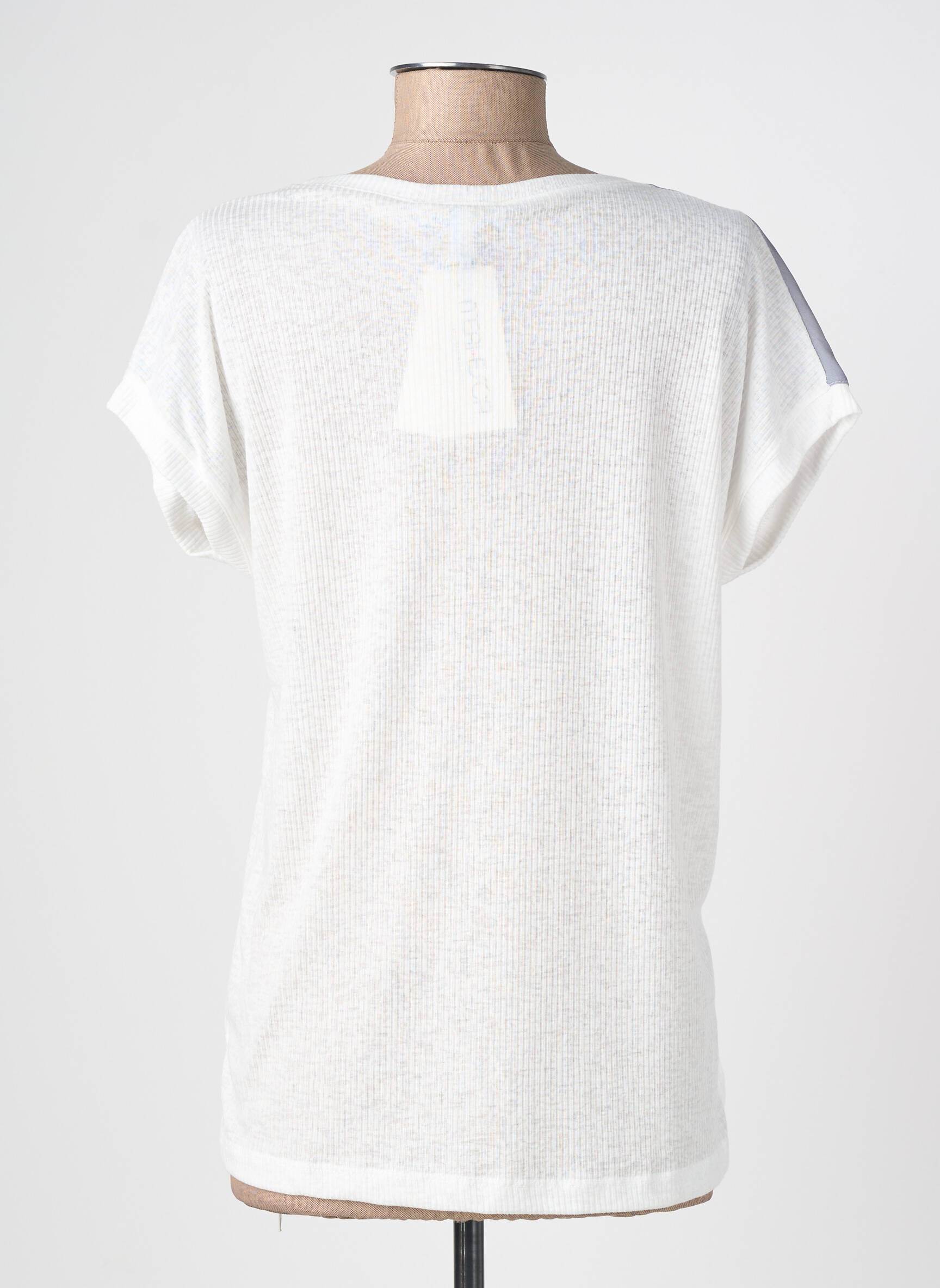 T-shirt imprimé fantaisie manches courtes blanc MERI & ESCA femme