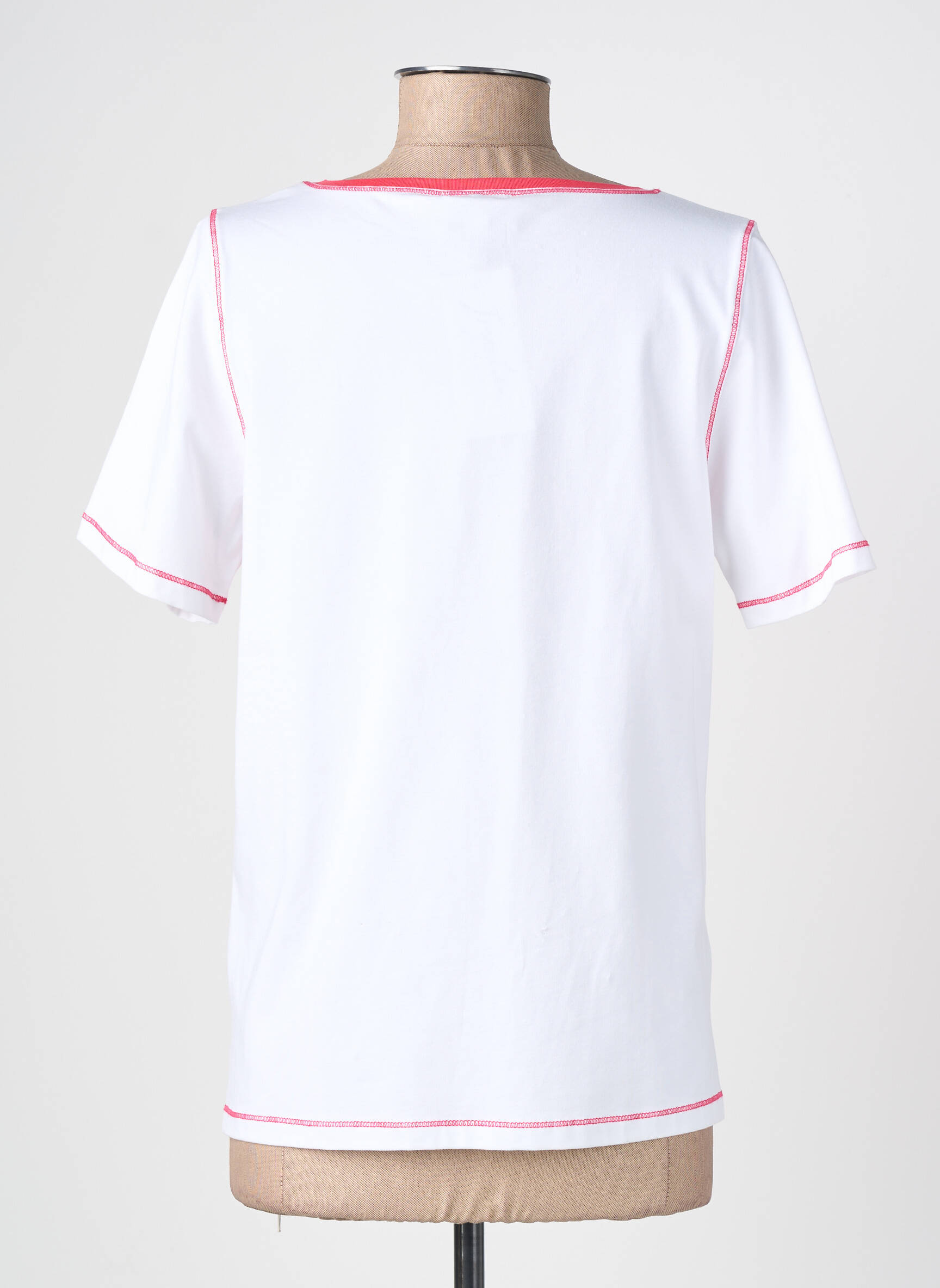 T-shirt imprimé fantaisie manches courtes blanc IMPULSION femme