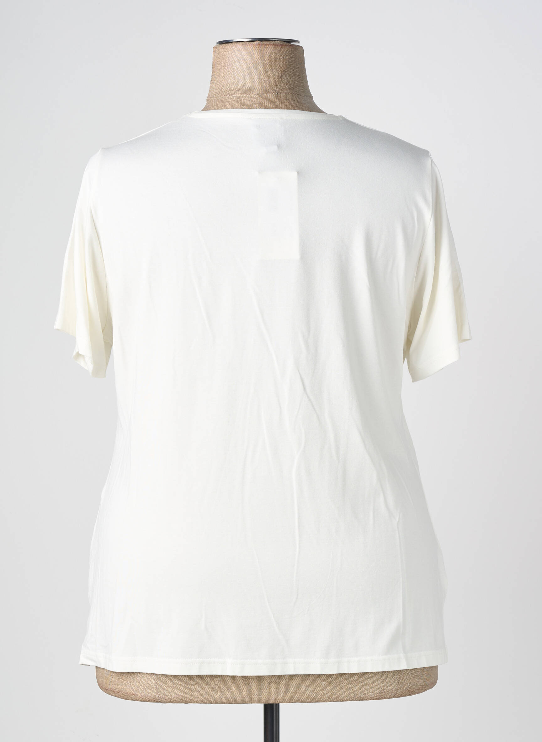 T-shirt imprimé fantaisie manches courtes blanc GUY DUBOUIS femme
