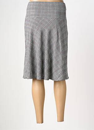 Jupe mi-longue stretch gris MERI & ESCA femme