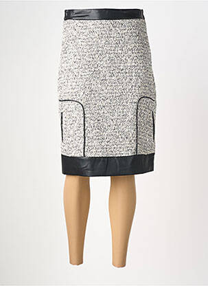 Jupe mi-longue taille haute gris MERI & ESCA femme