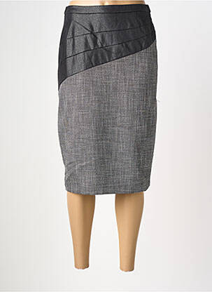 Jupe mi-longue taille normale gris GUY DUBOUIS femme