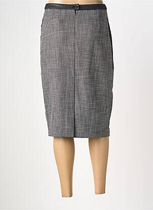 Jupe mi-longue taille normale gris GUY DUBOUIS femme