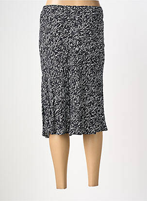 Jupe mi-longue taille normale noir GUY DUBOUIS femme