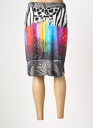 Jupe mi-longue stretch gris MERI & ESCA femme