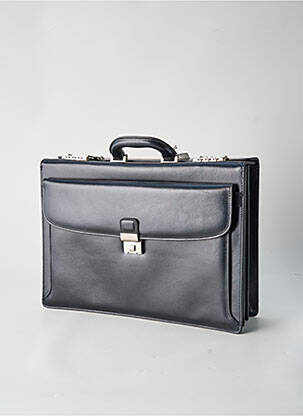 Sac cuir grainé noir GERARD HENON homme