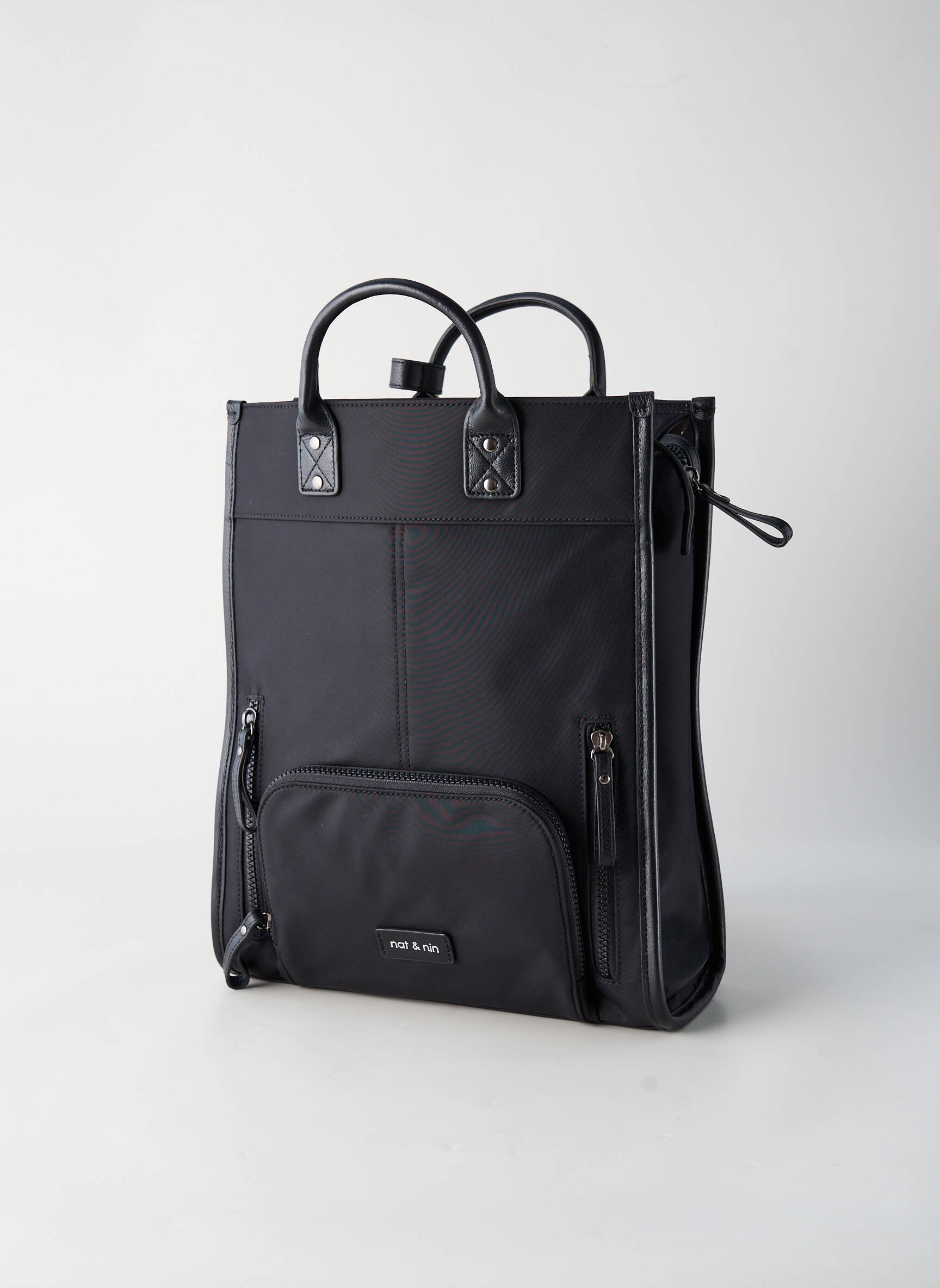 Sac à dos poches noir NAT & NIN femme