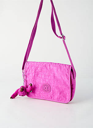 Sac multipoches forme rectangulaire violet KIPLING femme